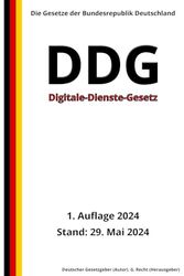 Digitale-Dienste-Gesetz - DDG, 1. Auflage 2024: Die Gesetze der Bundesrepublik Deutschland
