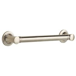 Delta Carlisle - Maniglione decorativo, 24 x 1 1/10,2 cm, Zinco pressofuso e acciaio inox., Nichel satinato, 16 x 1.25 Inch Decorative Grab Bar
