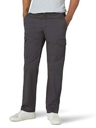 Lee Performance Series Extreme Comfort Twill Straight Fit Cargo Pant Pantaloni, Carbone, W40 / L32 Uomo