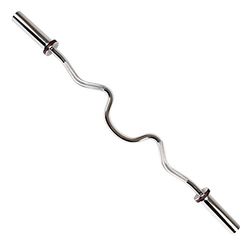 Sunny Health and Fitness 122 CM Olympische Super Curl Bar met Ring Halsbanden - OB-48