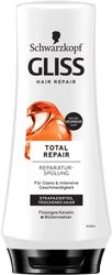 Gliss balsam Total Repair (200 ml), hårbalsam med keratin reparerar torrt, skadat hår, balsam för upp till 90 procent mindre hårbrott