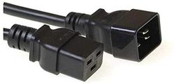 MicroConnect pe141540 C20 Koppler C19 zwarte kabel elektrische kabel (zwart, mannelijk/vrouwelijk, 4 m, Koppeller C20, Koppeller C19, recht)