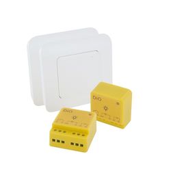 DiO Connected Home Set med 2 DiO trådlösa ljusmoduler och strömbrytare (433 Mhz/Zigbee/BLE)
