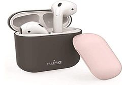 Siliconcase Airpods med keps mörkgrå