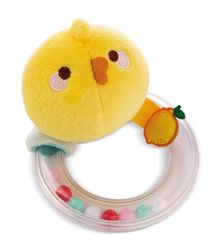 NICI Aro sonajero PIU PIU 11cm Amarillo - Juguete para bebés y agarradores, para agarrar, Jugar, Descubrir y dormirse