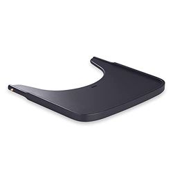 hauck Houten eetplank voor alpha+ & bèta+ houten kinderstoel Alpha Wooden Tray, voor kinderen van 6-36 maanden, eettafel van FSC®-gecertificeerd beukenhout met verhoogde rand (donkergrijs)