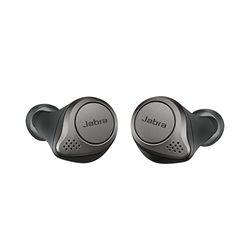 Jabra Elite 75t - Geschikt voor draadloos opladen - In-ear Bluetooth-hoofdtelefoon met actieve ruisonderdrukking en lange batterijduur voor echte draadloze gesprekken en muziek - titaniumzwart