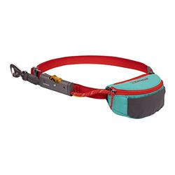 RUFFWEAR Hitch Hiker Hondenriem, opbergbare draagbare riem, verstelbare handsfree taille gedragen of in de hand gehouden lange ketting, met buideltas, campinghaakvergrendeling en Crux Clip Brake,