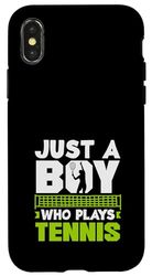 Just A Boy Who Plays Tennis Player Fun Case for iPhone X/XS
