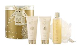 The Luxury Bathing Company - Lavish - Reusable tin, 150ml Body Wash,150ml Body Cream, 250ml Foam Bath and 30gram Body Ball