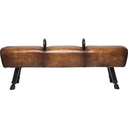 Kare Banco Gym Gabby, castanho, 60 x 33 x 153 cm, pele