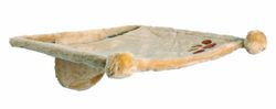 Trixie 43511 Plush Hammock Style Seat for Wall Fixing 42 × 41 cm Beige