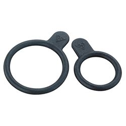 Topeak Rubber Strap-White/RedLite II (Small) Cinturino in Gomma Adulto Unisex, Nero, Taglia Unica