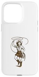 Cowgirls Lasso Western Gifts for Women Birthday Christmas Case for iPhone 15 Pro Max
