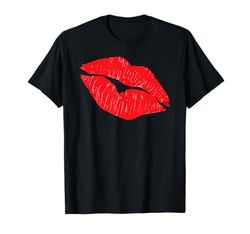 Sexy Red Lips Lipstick Girl Kiss Cosmetic Beauty T-Shirt