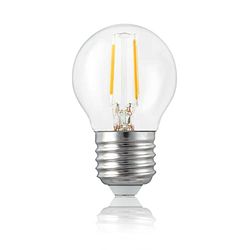 Hellum 209105 a +, lampada LED goccia E27 g45 chiara Retrofit, vetro, 6 W, GU10, colore: bianco, 16 x 7 x 7 cm