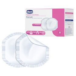 Chicco 60 podkładek na piersi antybakteryjne Chicco