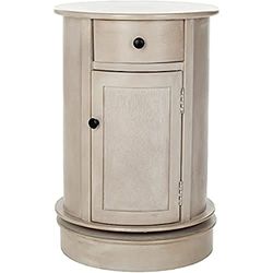 Safavieh EUH5712A Victoria Armoire Ovale Pin Gris Millésime 44 x 44 x 66,04 cm