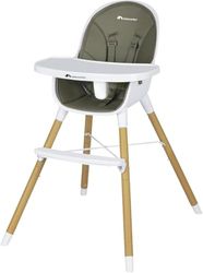 Bebeconfort Avista 2-in-1-kinderstoel, kinderstoel vanaf 6 maanden, om te vormen kinderstoel, vanaf 6 maanden tot circa 6 jaar, tot 30 kg, Mineral Green