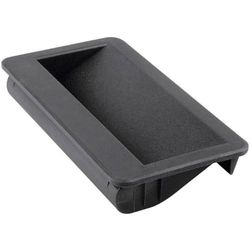 Mentor 3239.2003 schelpgreep, zwart, 186 x 22 x 78,5 mm (l x b x h), 1 stuk