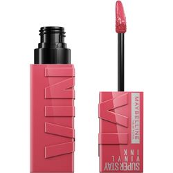 Maybelline New York Rossetto Liquido, Effetto Vinilico, Fino a 16H di Tenuta, Colore Brillante Senza Sbavature, Super Stay Vinyl Ink Pink Mix, Tonalità: 160 Sultry