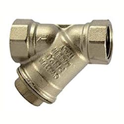 RIEGLER 141014-60-6 N-0,05 smutsfångare, mässing förnicklad, G 1 1/4, DN 32, MW 0,05 mm, 1 st.