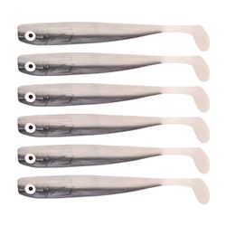 Zanderbait 12 cm visli, visaas, kunstaas, snoekbaars, snoekbaars, softbait, rubberen vis, rubberen aas, levering 6 stuks.