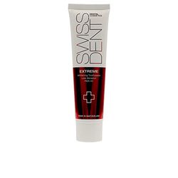SWISSDENT EXTREME tandkräm, 100 ml blekande tandkräm, hjälper speciellt till med missfärgning av rött vin, kaffe och rökning, med koenzym Q10 och E-vitamin för friska och vita tänder