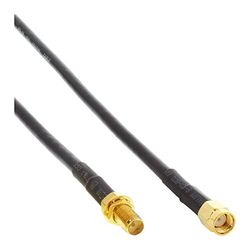 InLine 40861 WLAN-kabel, R-SMA-kontakt till R-SMA-koppling, 1 m