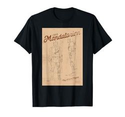 Star Wars The Mandalorian Action Figure Diagram Camiseta