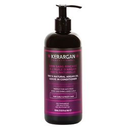Kerargan - Trattamento Quotidiano Disciplinante Senza Risciacquo all'Olio di Argan per Capelli Indisciplinati, Secchi e Crespi - Nutriente, Anti-Crespo, Districante - Senza Solfati, GMO - 350ml