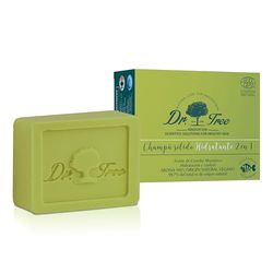Dr. Tree Hydratant. 2 en 1 Shampoing solide et apres shampoing solide - Tout type de Cheveux | BIO, Vegan, Plastic & Cruelty Free et Biodegradable | Sans Silicone, sans Paraben | 75gr