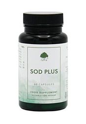 SOD Plus (Superoxide Dismutase) Capsules 275mg - Antioxidant Blend with NAC, L-glutathione, Zinc, Manganese and Copper - 60 Vegan Capsules - Non GMO, Made in The UK by G&G Vitamins
