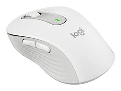 Logitech Signature M650 L Left Mouse wireless - Per mancini con mani grandi, Durata Batteria 2 anni, Clic Silenziosi, Tasti Personalizzabili, Bluetooth, per PC/Mac/Più dispositivi/Chromebook - Bianco