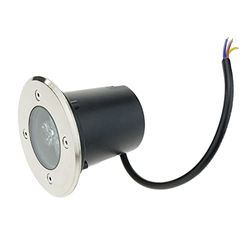BeMatik - reflektor LED 3W 90mm podłoga. Zielone światło