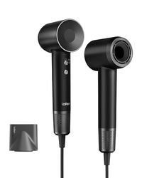 Laifen Swift Sèche-cheveux 200M d'Ions Négatifs Moteur Brushless 110 000 tr/min Séchage Rapide Contrôle Intelligent de Température avec Buse Magnétique Bruit Réduit Cheveux Bouclés ou Lisses (Noir)