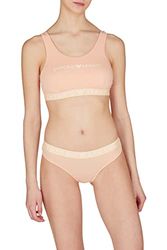 Emporio Armani Women's Icon Logoband Briefs Slip, Apricot, M (Pacco da 2) da Donna