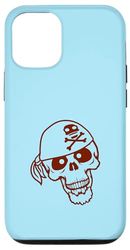 Chapeau de Pirate Squelette Halloween Foulard drôle Bande dessinée Coque pour iPhone 12/12 Pro