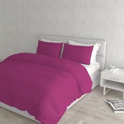 Italian Bed Linen PARURE ELEGANT COPRIPIUMM, Fuchsia, Dubbel