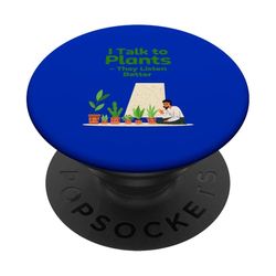 Parlo con le piante: ascoltano meglio PopSockets PopGrip Adesivo