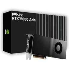 PNY NVIDIA RTX 5000 Ada generation 32 GB GDDR6 PCI Express 4.0 Dual Plats 4X DisplayPort, 8K-support, ultralätt aktiv fläkt