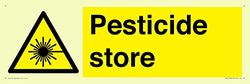 Cartello Pesticide store, 450 x 150 mm, L41