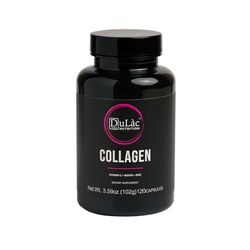 Dulàc - Suplemento de Colágeno Hidrolizado + Ácido Hialurónico, 120 Cápsulas, Colágeno Tipo I, Biotina, Zinc y Selenio, Piel, Articulaciones, Huesos