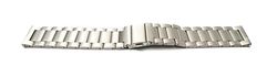 System-S Cinturino 22mm in titanio con fibbia deployante per smartwatch grigio, metallizzato/grigio, Eine Grösse