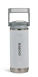 IGLOO Bouteille Thermique Tumbler 12, Bouteille en Acier Inoxydable, Blanche, Étanche, 0,35 L