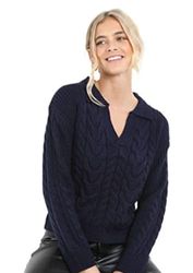 Brave Soul LK-286OZONEA Jersey, Marinblå, Normal för kvinnor, Marinblå, M