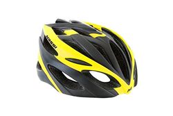 Massi Comp - Casco per ciclismo, sport e aria aperta, colore: nero/giallo, 52-58