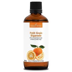 PETIT GRAIN BIGARADE BIO - 100mL - Olio Essenziale di Qualità Premium - 100% Puro, Naturale, garantito ChromaCert® - Chemotipizzato & Integrale