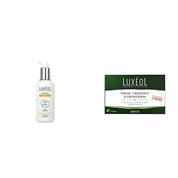 Luxéol – Sérum Réparateur – Répare* & Hydrate – Pour Cheveux Secs, Abîmés, Cassants & Pointes Fourchues* – 75 ml & Pousse Croissance & Fortification 3 mois, Favorise la Pousse des Cheveux, 90 Gélules