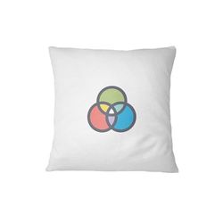 Bona Basics, Taie d'oreiller décorative Décoration de la Maison pour canapé, cafétéria, Taille: 45X45 cm, Couleur: Blanc